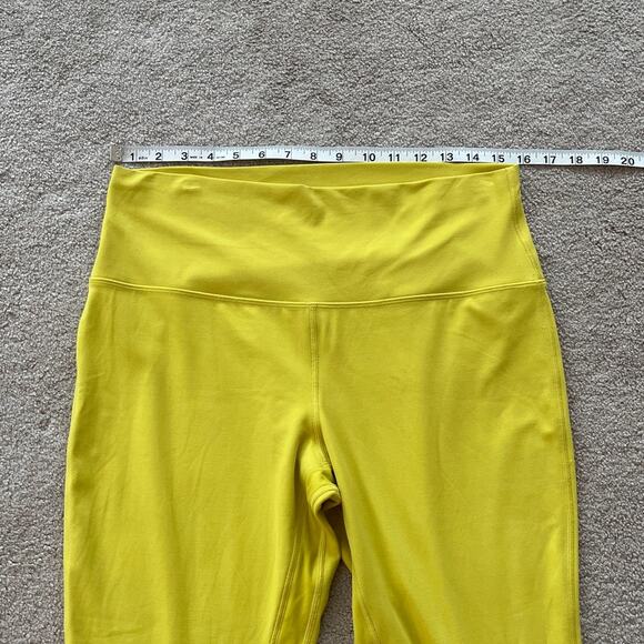 Lululemon Align High-Rise Pant 28" Soleil Yellow Size 14 Nulu Fabric Leggings - Picture 4 of 6